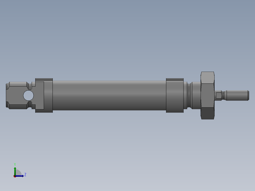 笔形气缸~DSNU-16-30-P-A~FESTO左视图