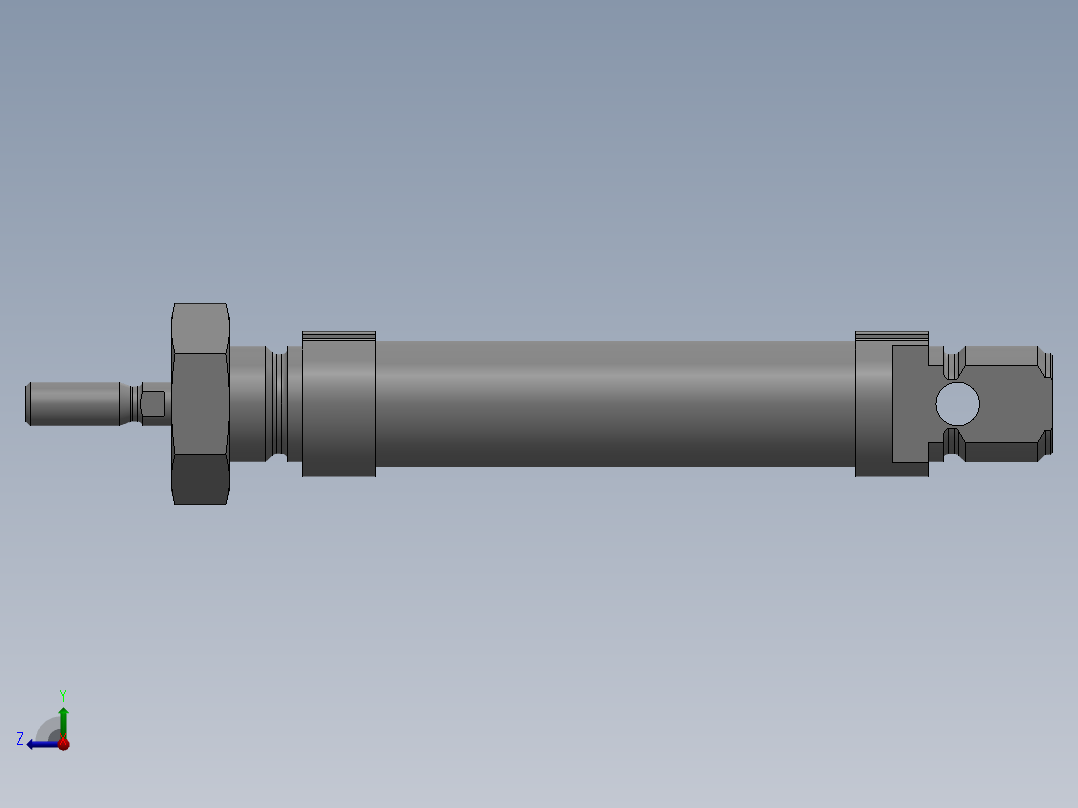 笔形气缸~DSNU-16-30-P-A~FESTO右视图