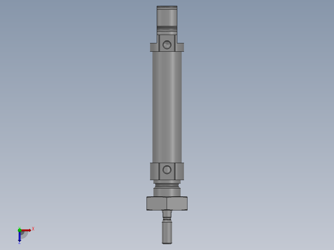 笔形气缸~DSNU-16-30-P-A~FESTO俯视图
