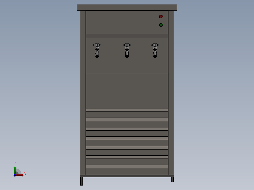 饮水机热水器前视图