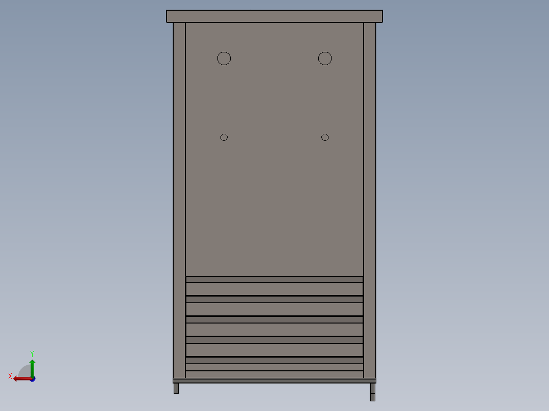 饮水机热水器后视图