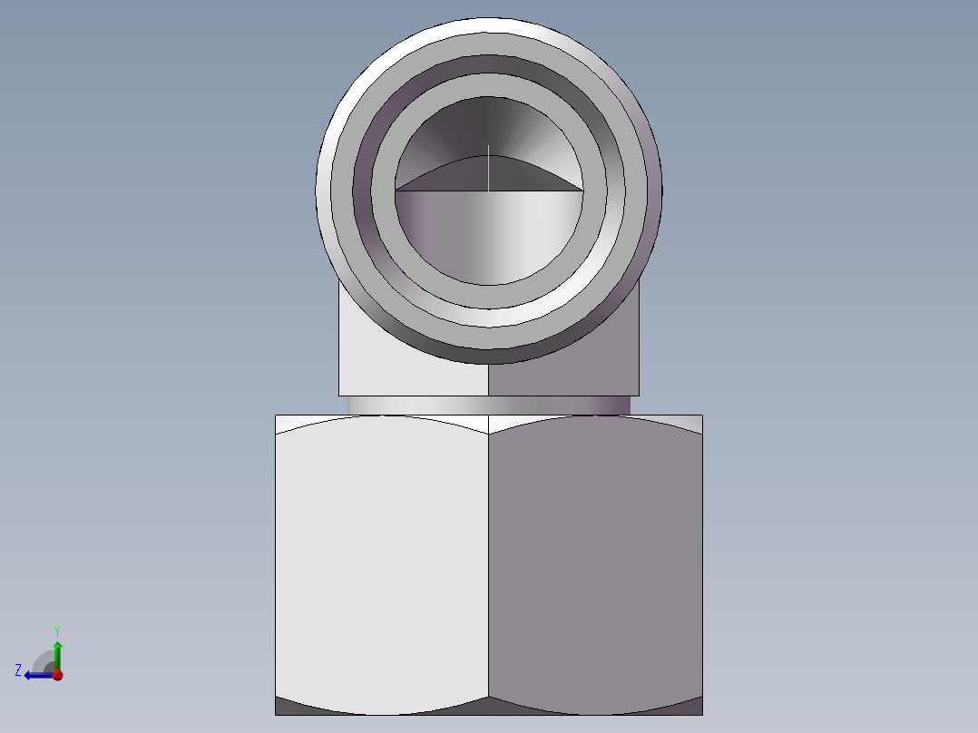 直角组合接头、2C9-22右视图