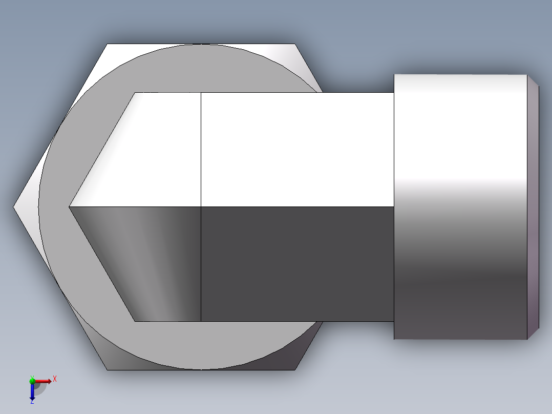 直角组合接头、2C9-22俯视图