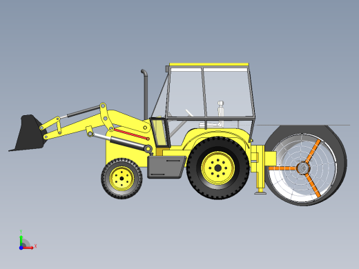 挖掘机、推土机(11)前视缩略图