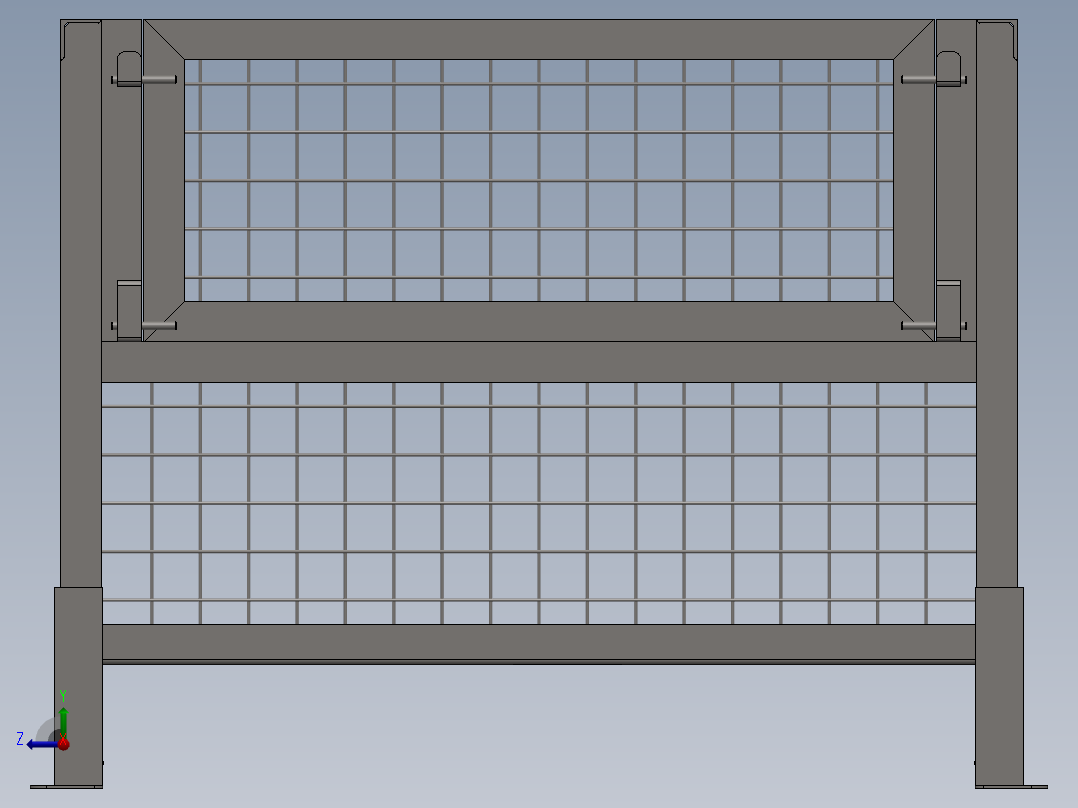 A2004290-钢托盘右视图