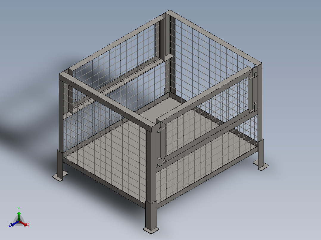 A2004290-钢托盘正等轴测图