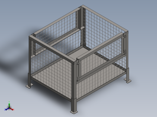 A2004290-钢托盘正等轴测缩略图