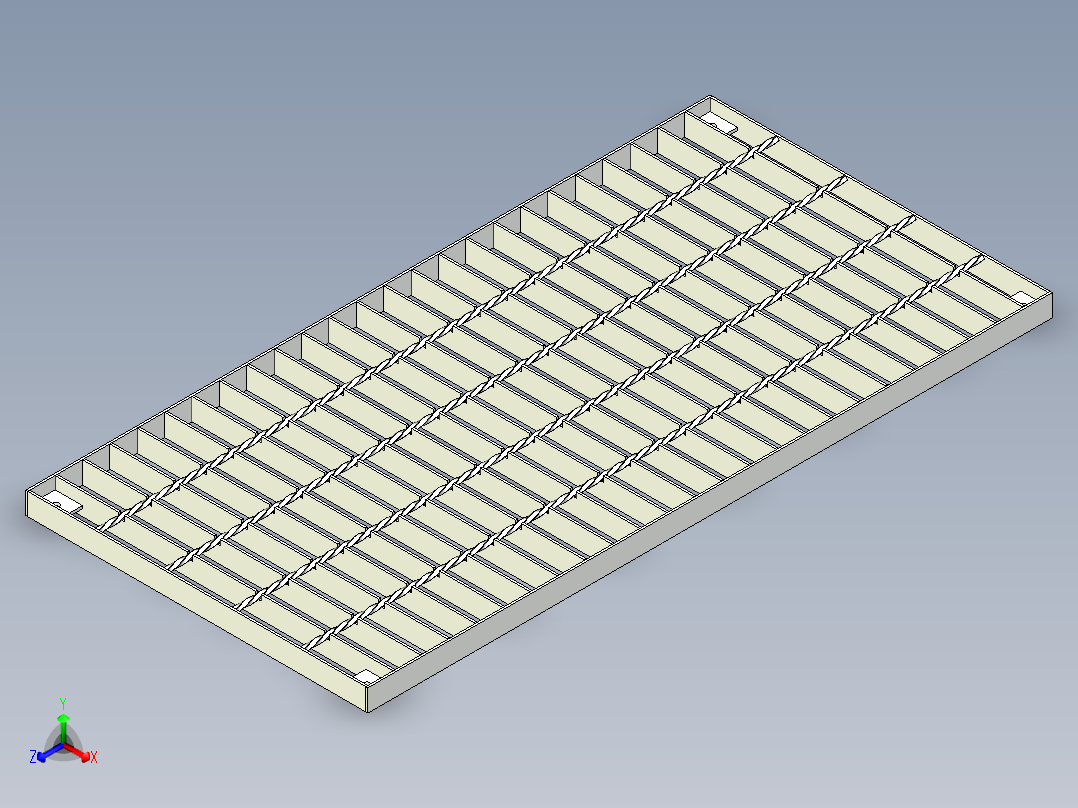 船用格栅正等轴测图