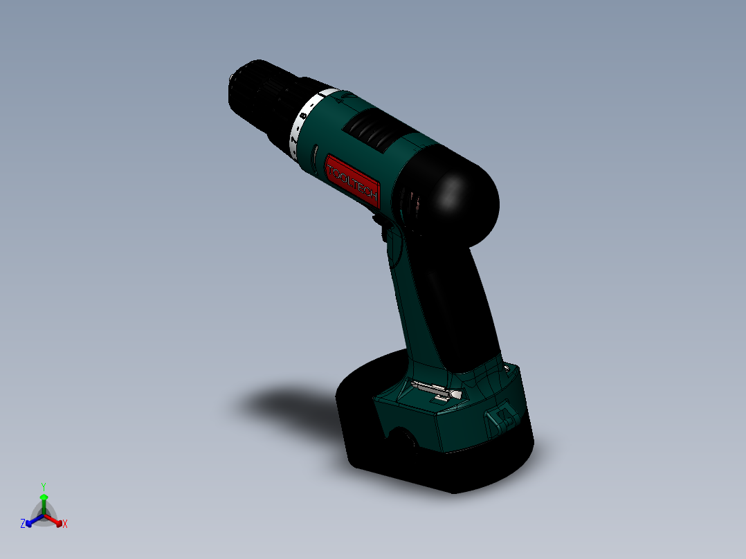 电钻(12)正等轴测图