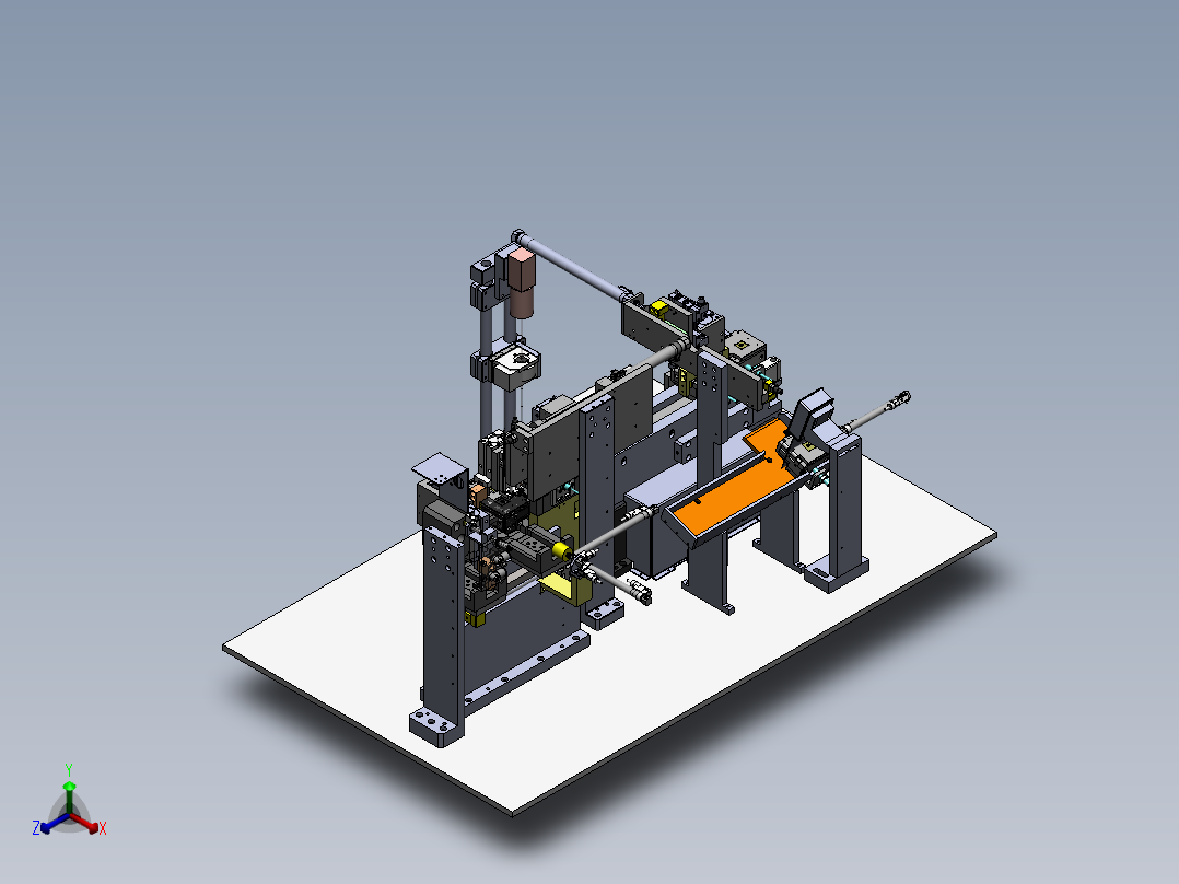 MRJ-300 触点自动铆接机序正等轴测图