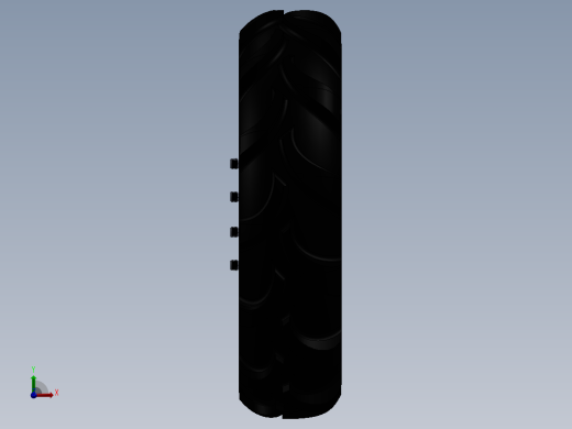 高负载能力农用机械轮胎组装前视缩略图