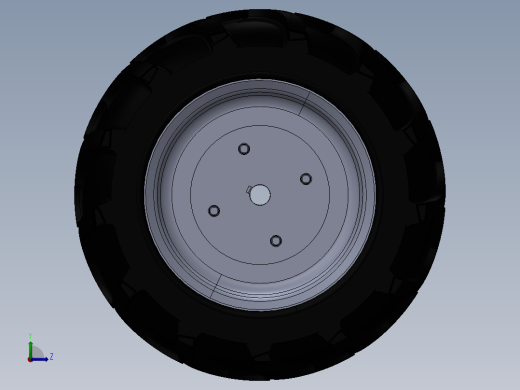 高负载能力农用机械轮胎组装左视缩略图