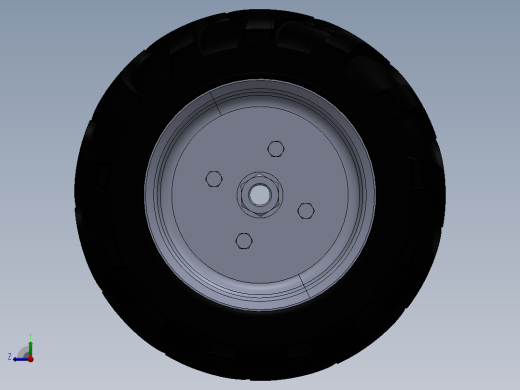 高负载能力农用机械轮胎组装右视缩略图