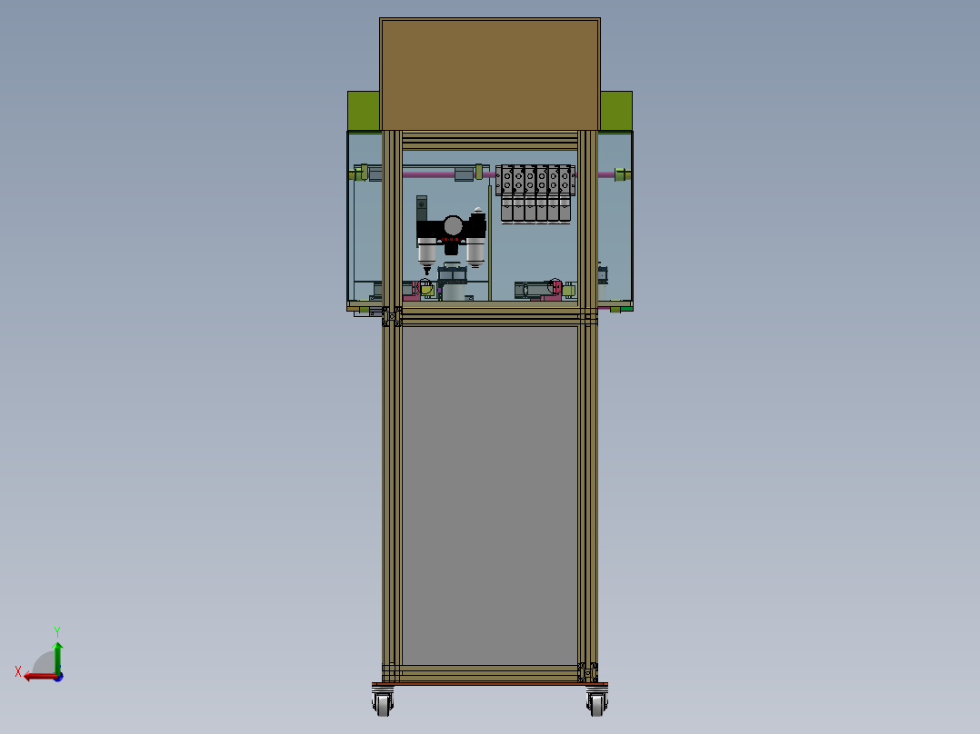 定子性能测试机后视图