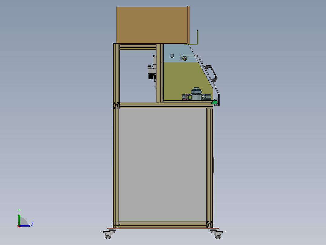 定子性能测试机左视图