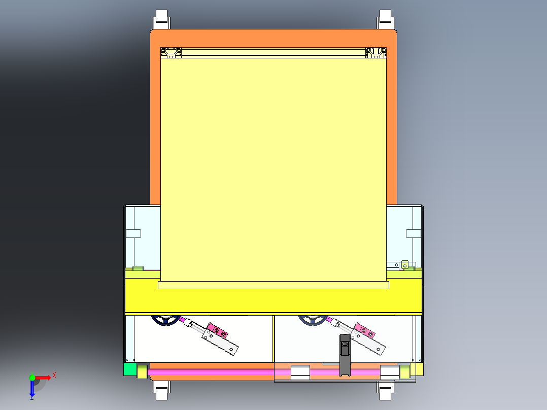 定子性能测试机俯视图