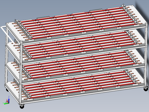 铜排物料周转工装车