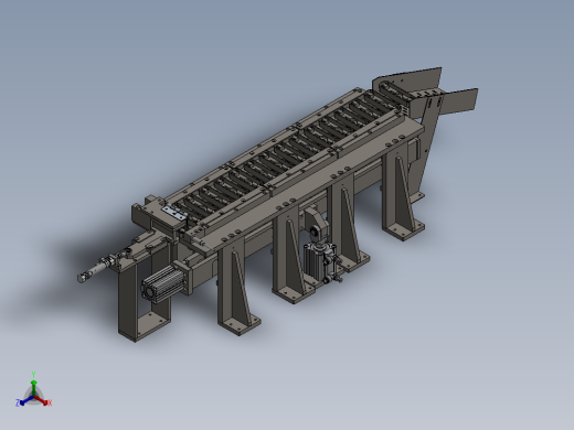 步进拨叉供料机构