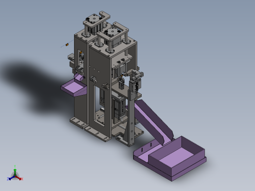 电容剪脚折弯机构