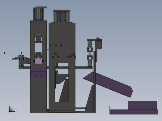 电容剪脚折弯机构前视缩略图