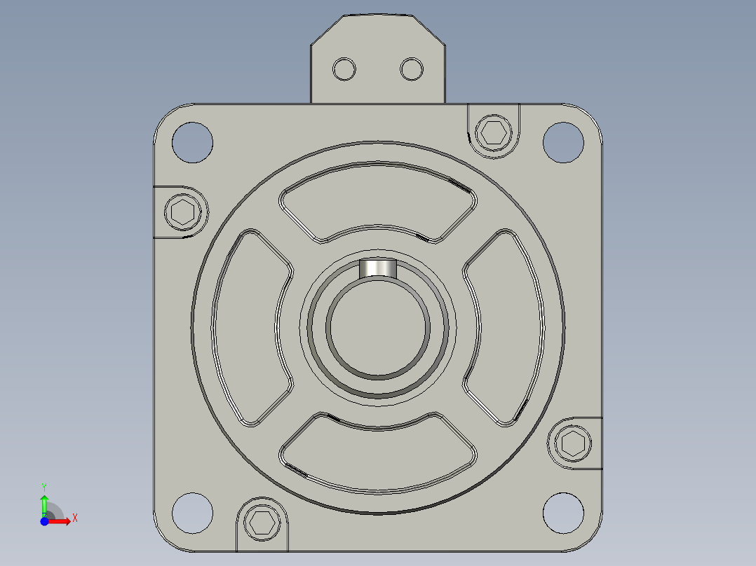 60-90系列伺服电机60ST-M01330-1前视图