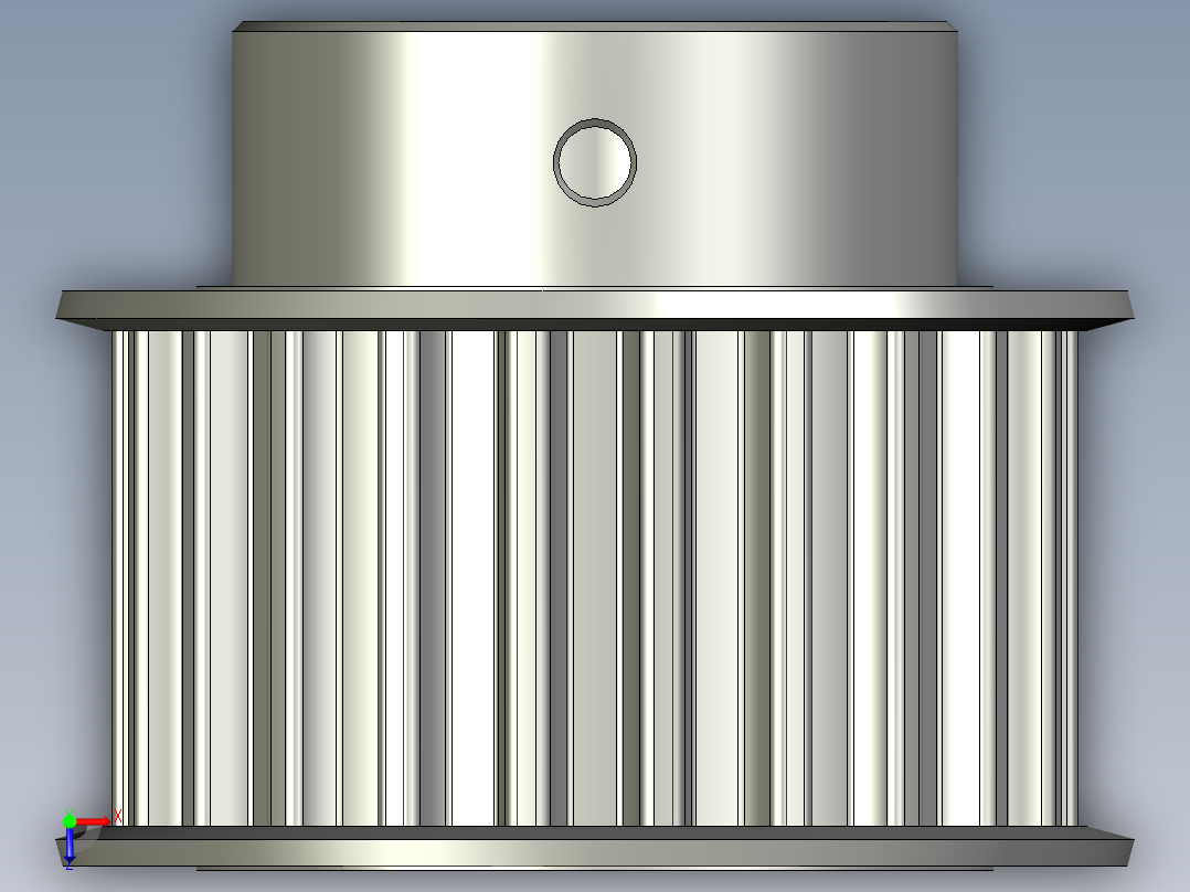 同步带轮EBL33-S8M250-22-B-N-d16俯视图