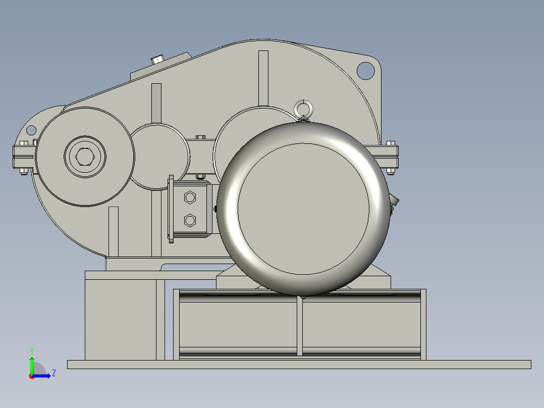 PZ3-MZ03-01A-00电机减速机总成A型左视图