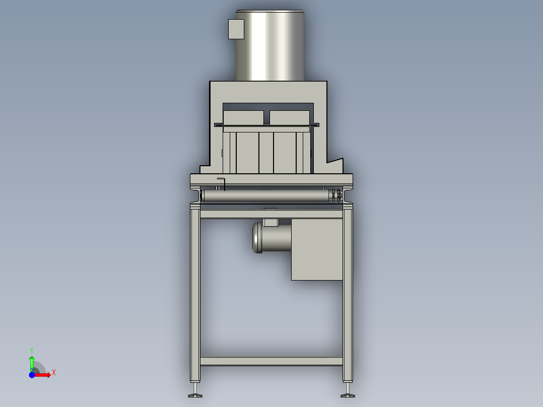 滚筒输送机--2前视图