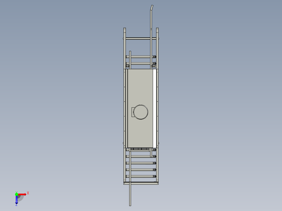 滚筒输送机--2俯视图