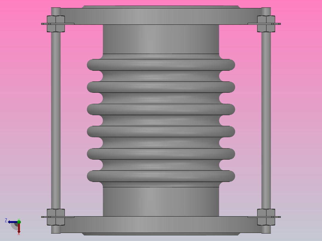 BS型膨胀节_BS6100N前视图