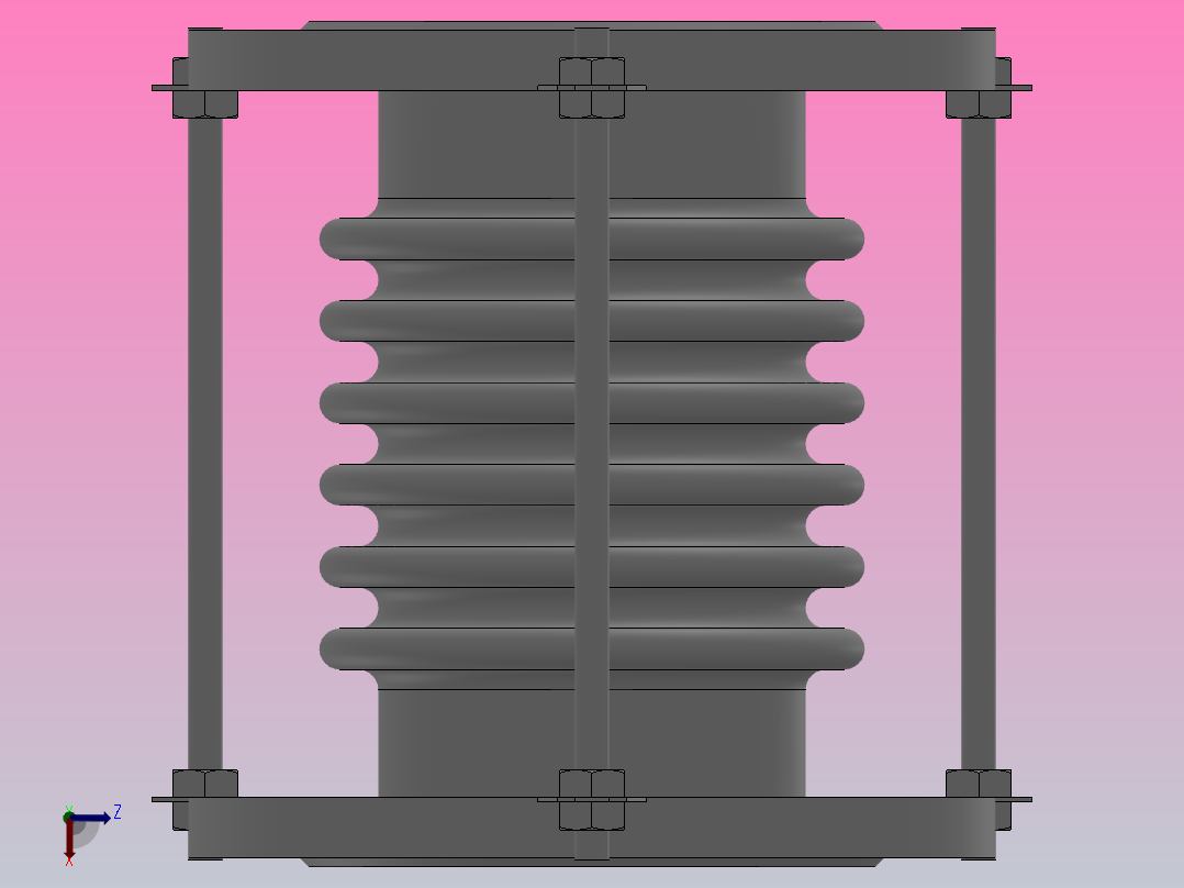 BS型膨胀节_BS6100N后视图
