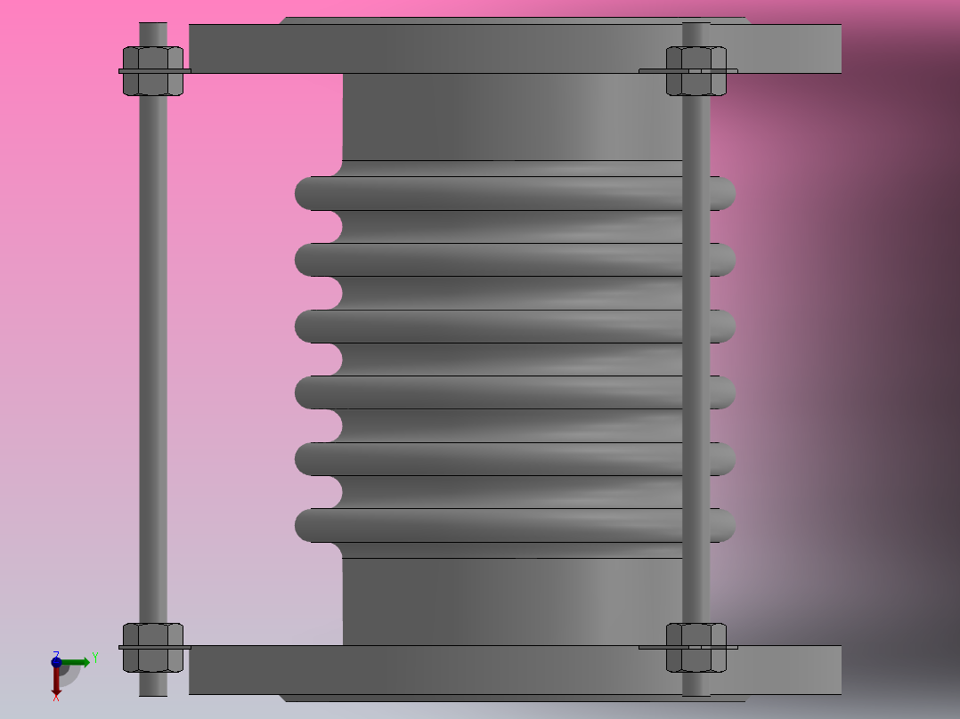 BS型膨胀节_BS6100N左视图