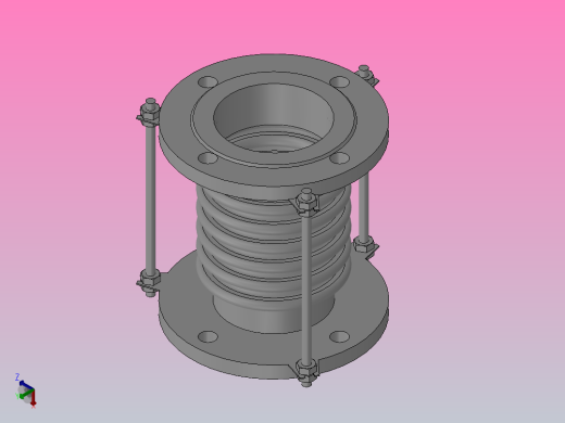 BS型膨胀节_BS6100N正等轴测缩略图