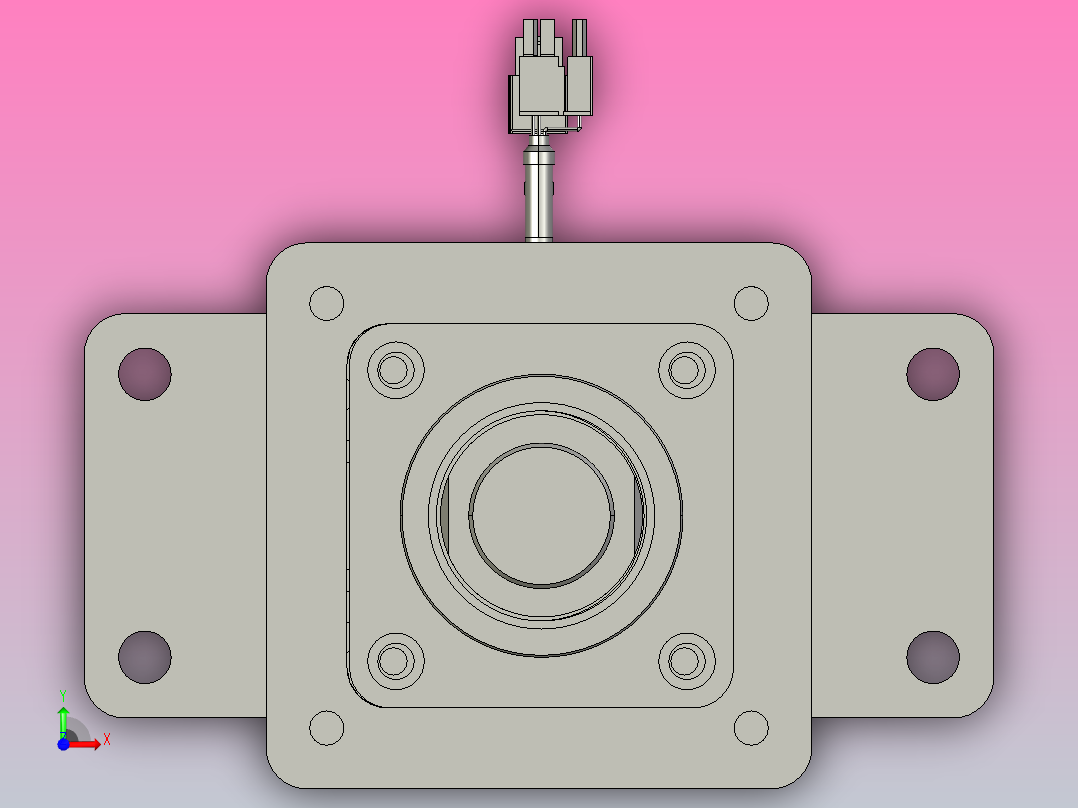 轻载电动缸TPA-ESR80-2510C-L400-M-FB-W-P75-JX-C3前视图