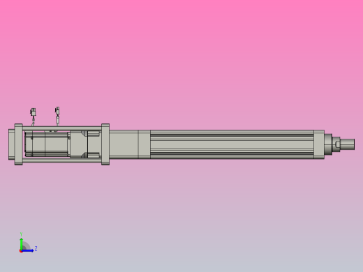 轻载电动缸TPA-ESR80-2510C-L400-M-FB-W-P75-JX-C3左视缩略图