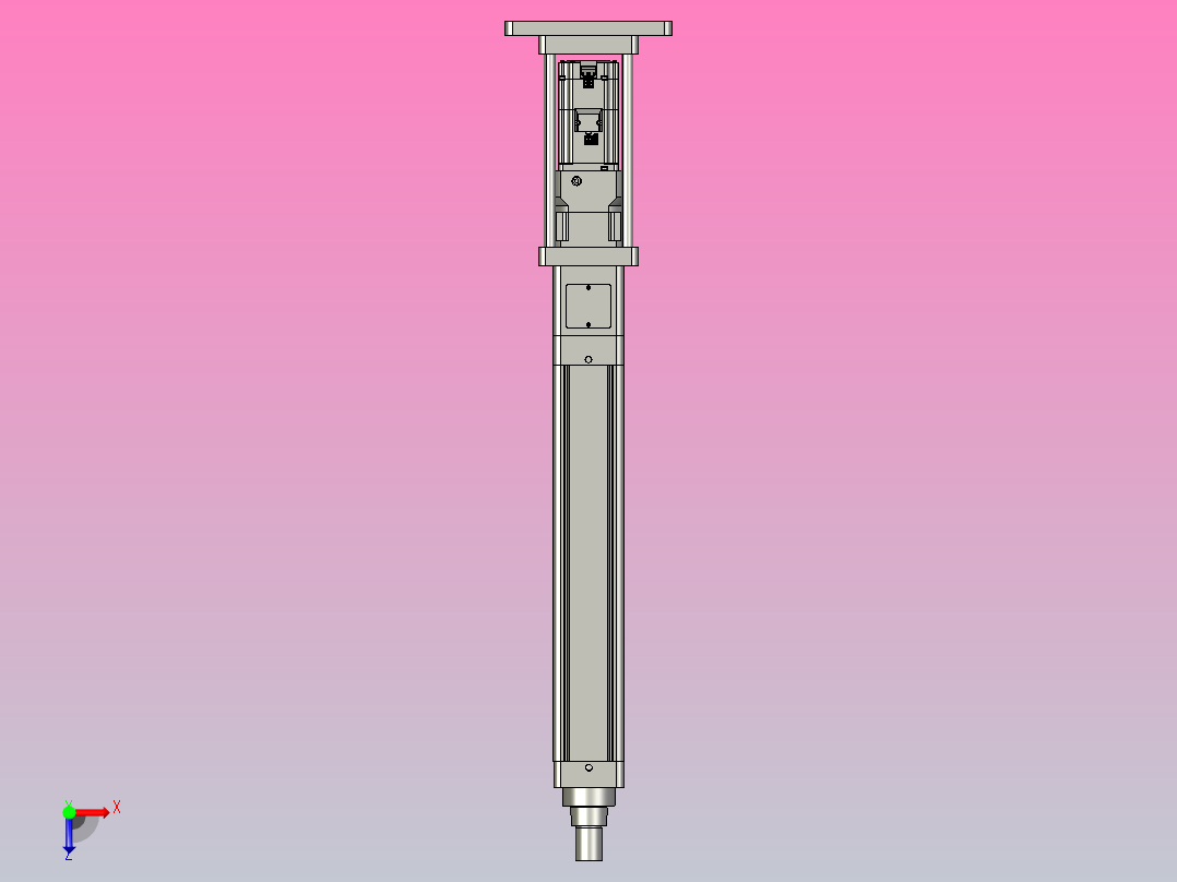 轻载电动缸TPA-ESR80-2510C-L400-M-FB-W-P75-JX-C3俯视图