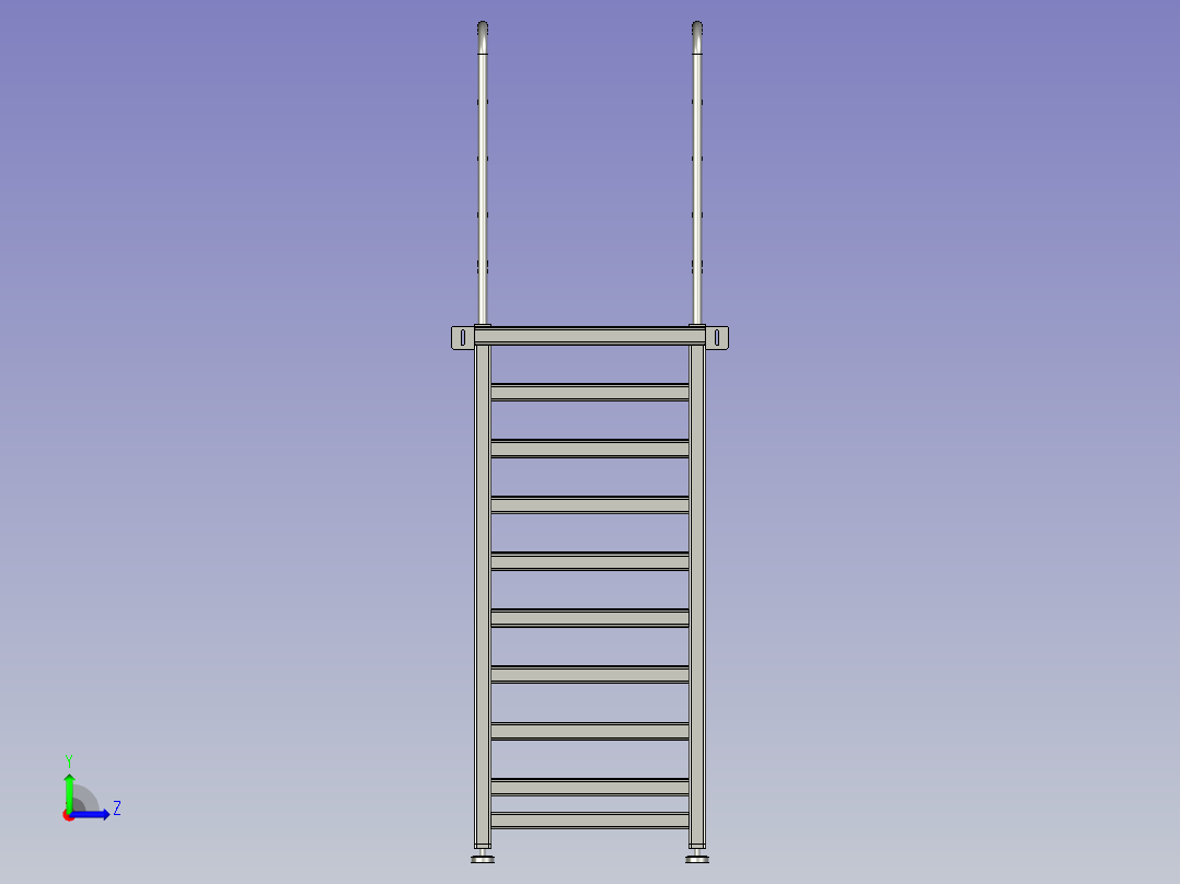 cv37梯子装配左视图