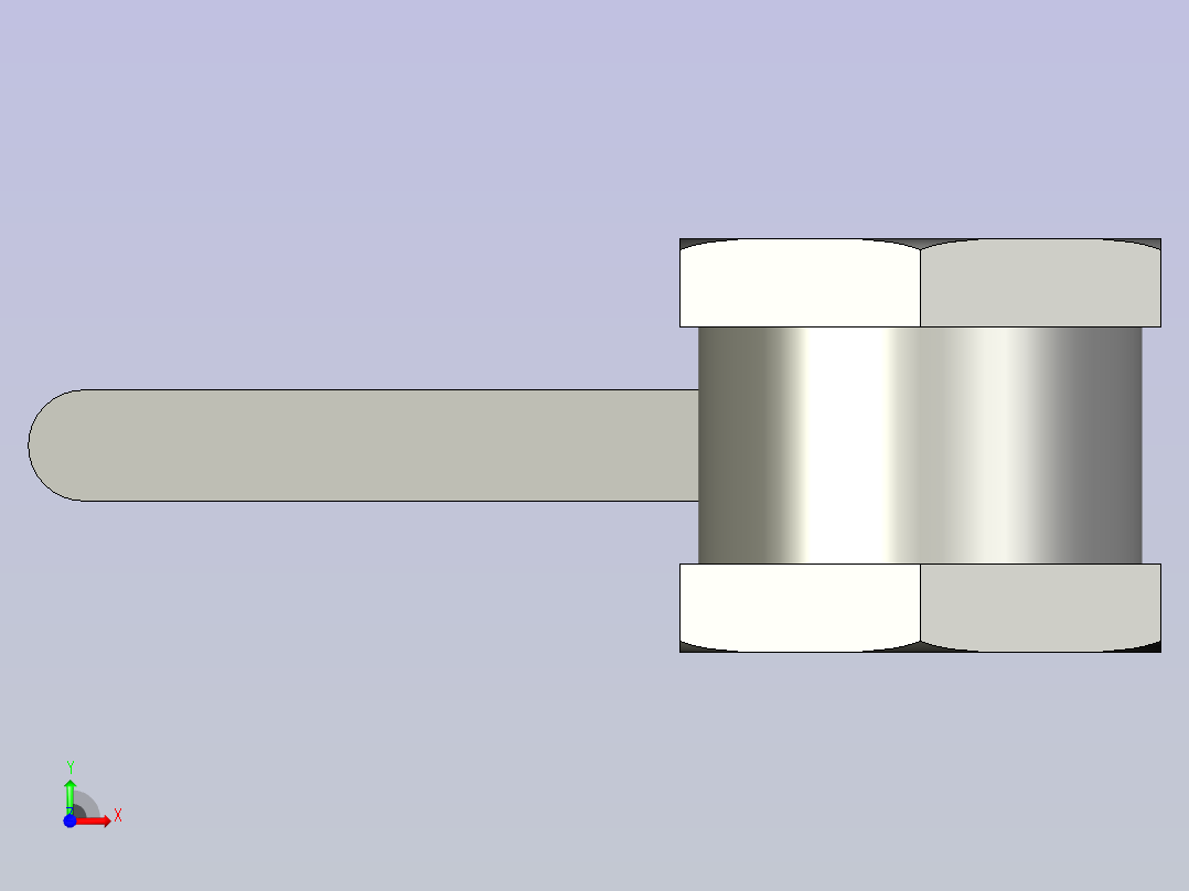 -窑炉专用风阀-DN50前视图
