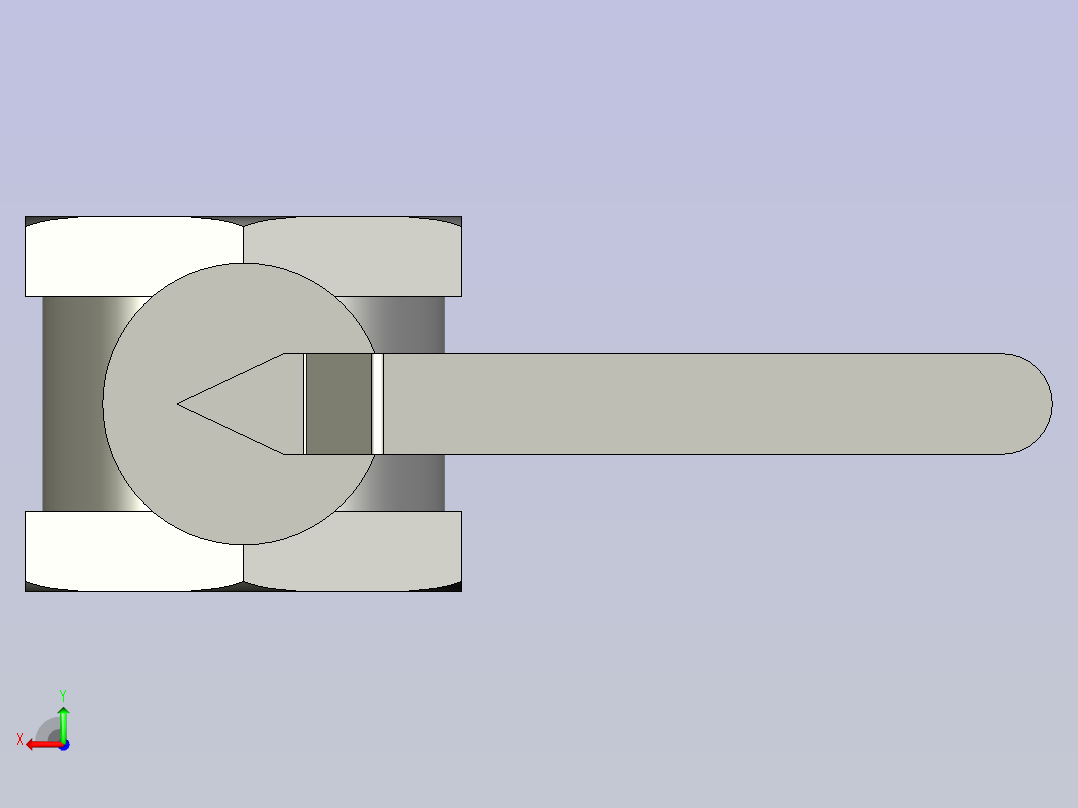 -窑炉专用风阀-DN50后视图