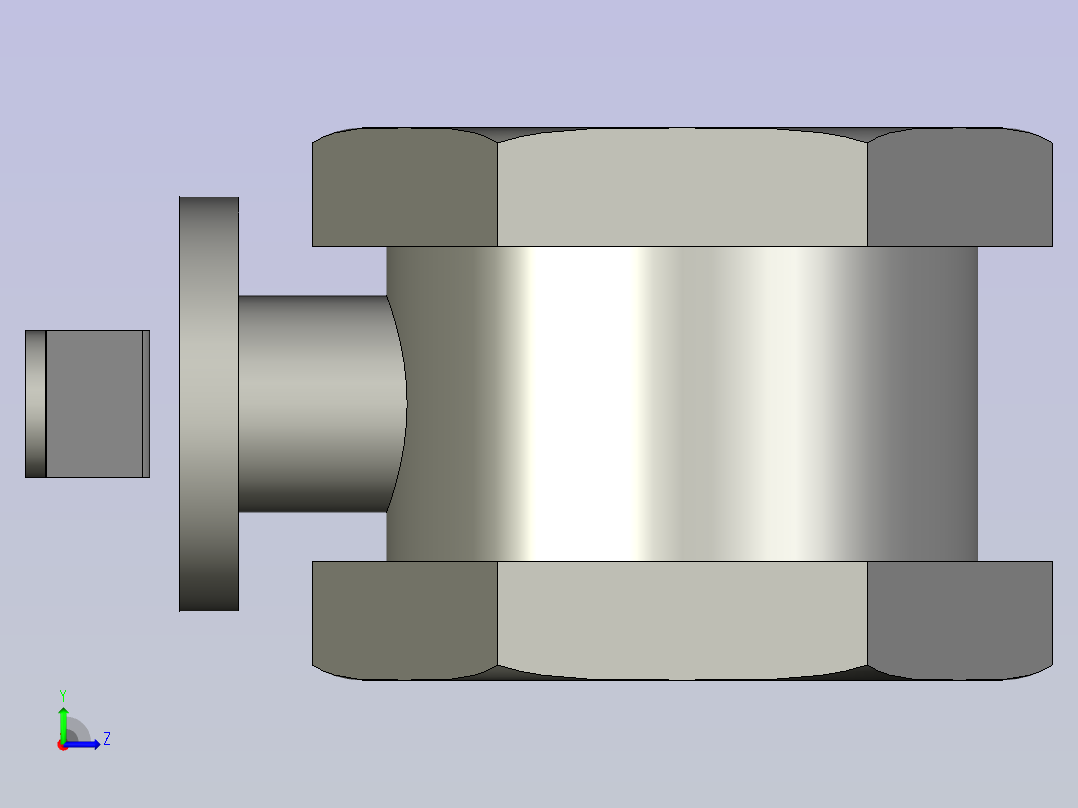-窑炉专用风阀-DN50左视图