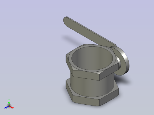 -窑炉专用风阀-DN50正等轴测缩略图