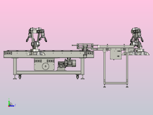 大型光伏面板自动化生产线左视缩略图