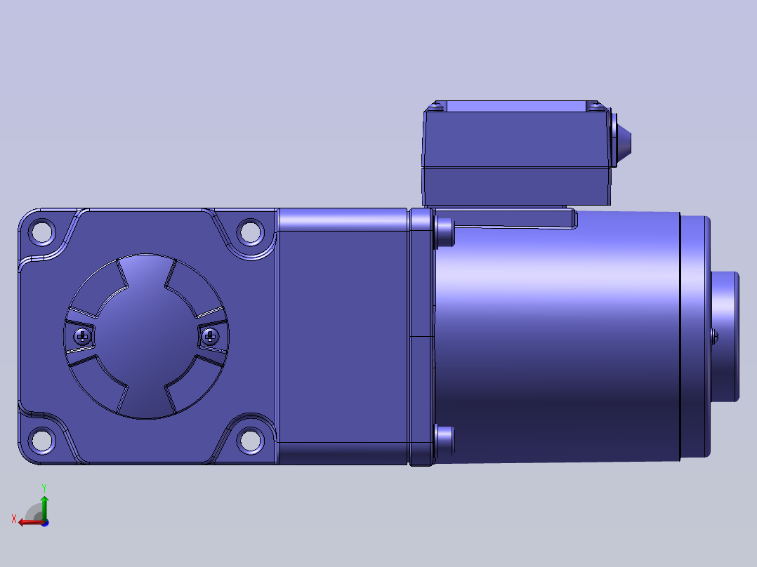 精研电机-调速电机-40YT03-180后视图