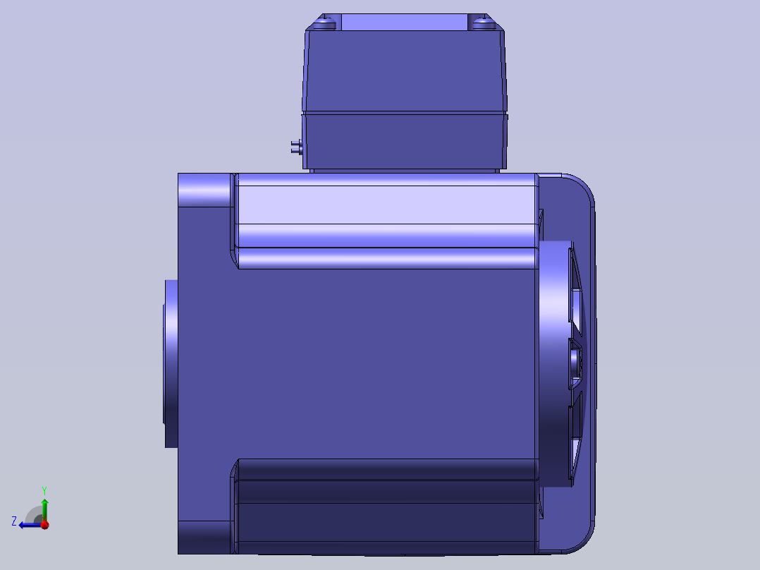 精研电机-调速电机-40YT03-180右视图