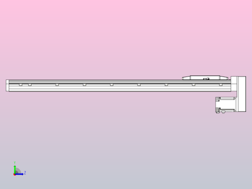 滚珠丝杠直线轴内置导轨TPA-GCR-170-2510C-L950-MP-M75-N3左视缩略图