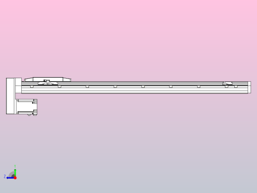 滚珠丝杠直线轴内置导轨TPA-GCR-170-2510C-L950-MP-M75-N3右视缩略图