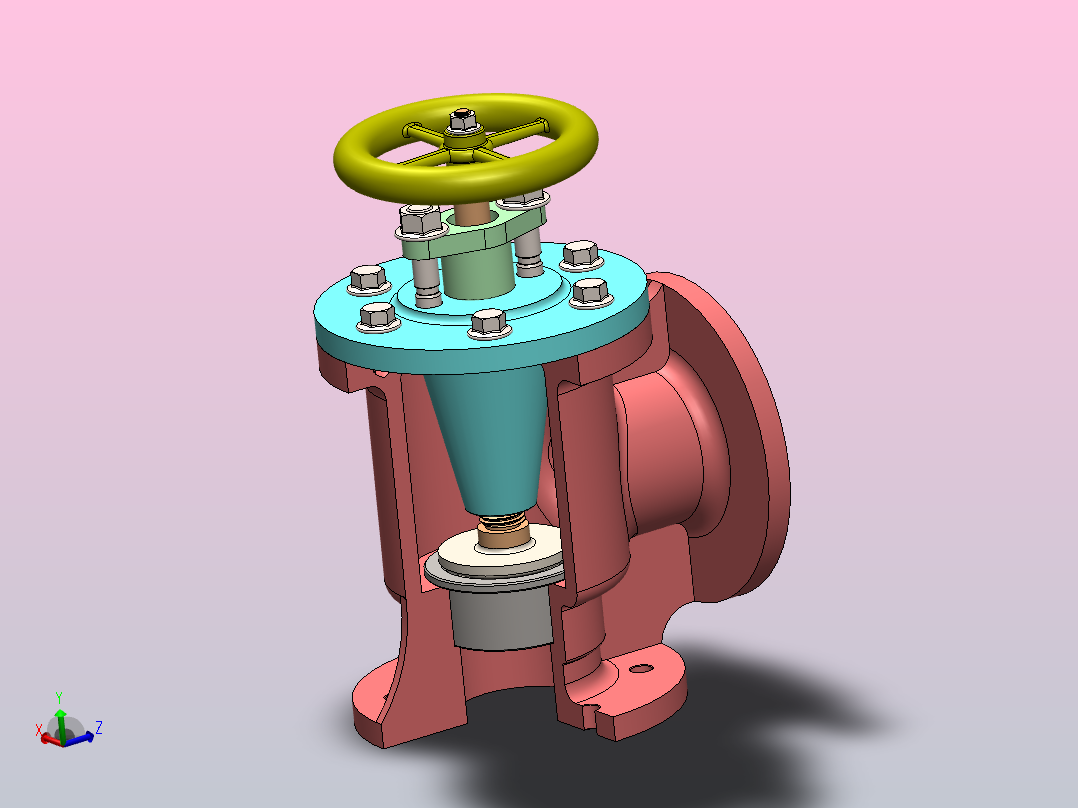 进料止回阀主视图