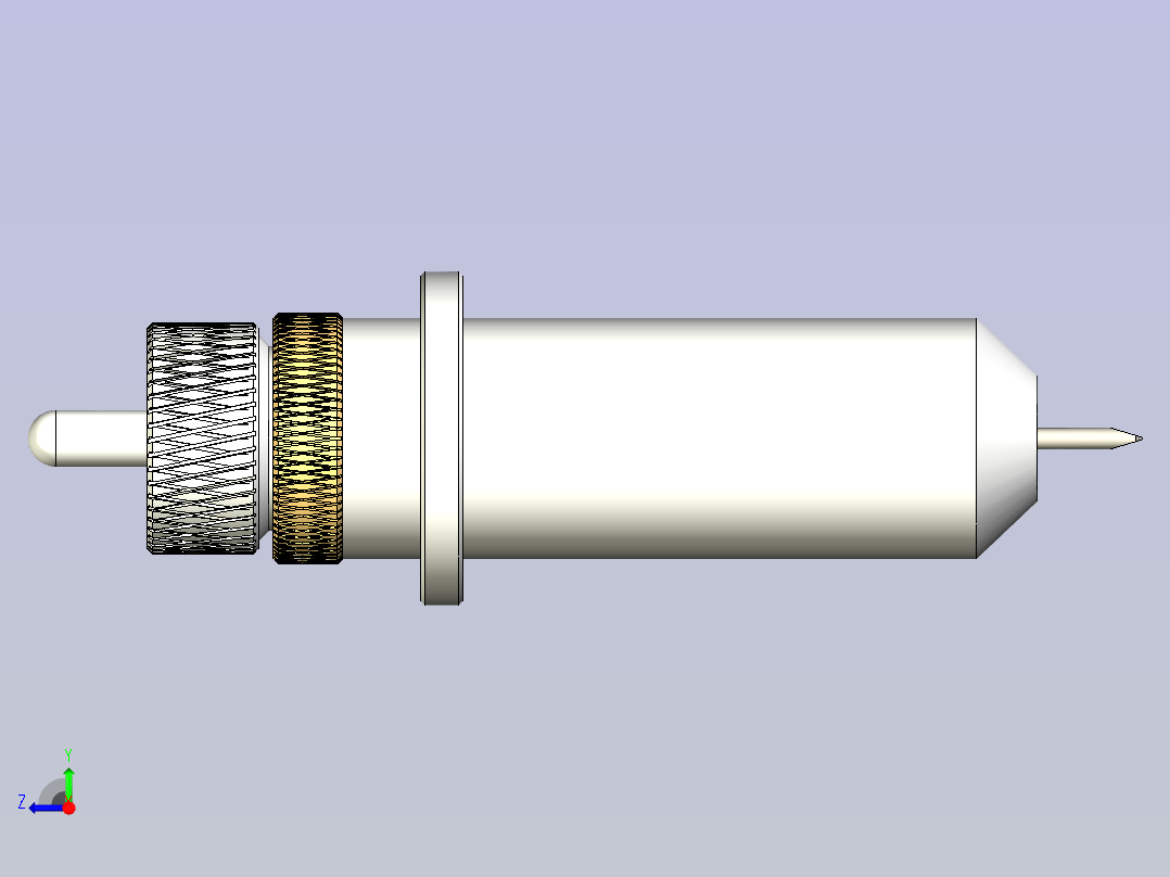 数控切割工具右视图