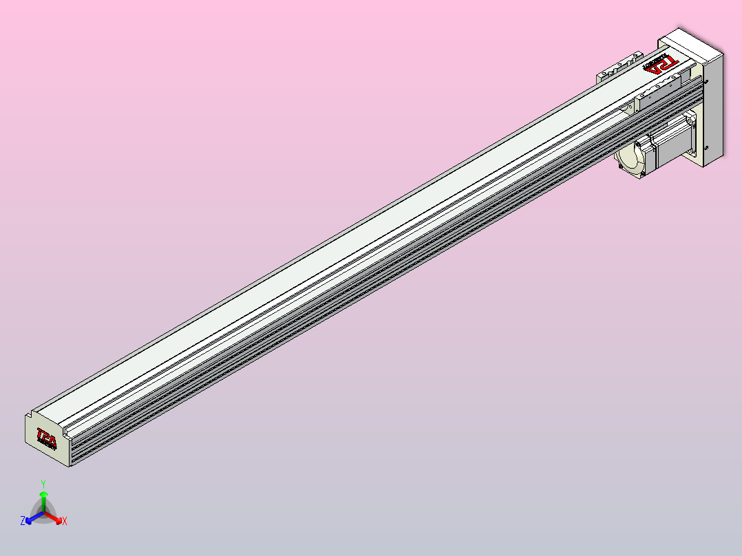 日规模组半封闭丝杆TPA-HNR-85D-1610C-L1050-MP-Y-P20-N3主视图