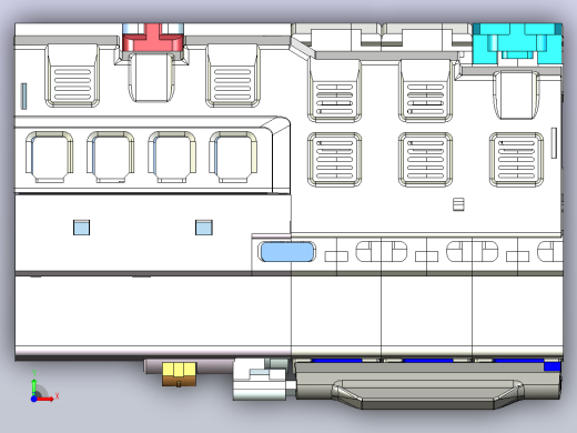 NB1L-40 3P&amp;N剩余电流动作断路器三维模型202010前视缩略图